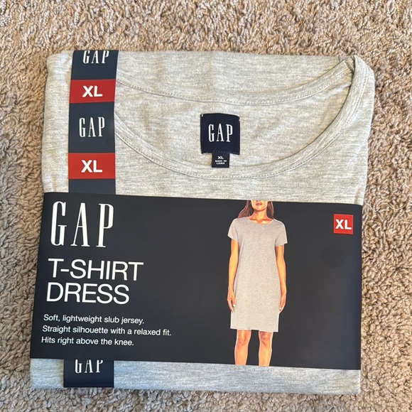GAP Gray T-Shirt Dress XL - Picture 1 of 3